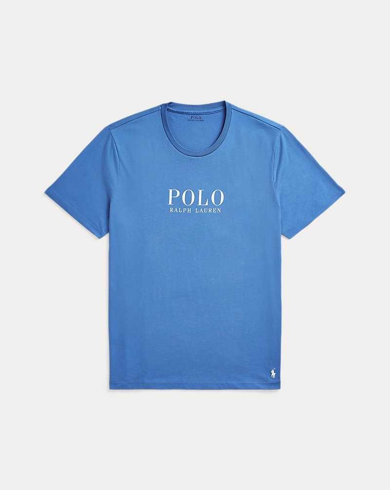 Ropa De Dormir Ralph Lauren Logo Cotton Jersey Sleep Hombre Azules | CZNUWIG-40 - vista 1