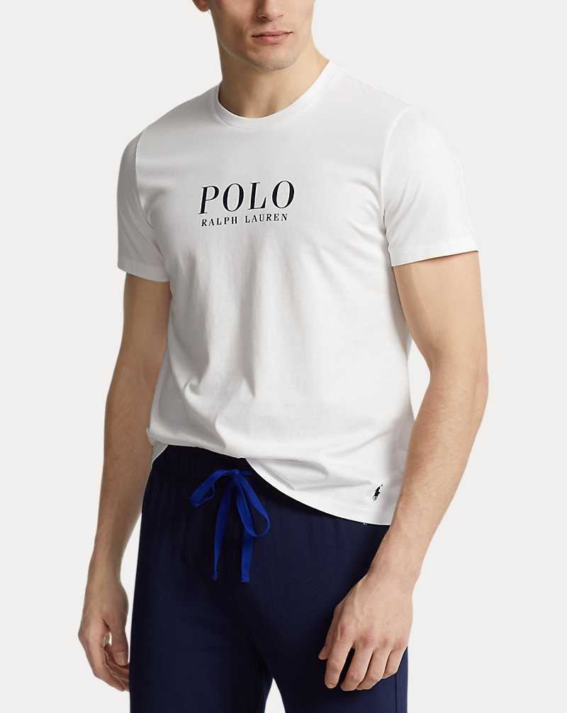 Ropa De Dormir Ralph Lauren Logo Cotton Jersey Sleep Hombre Blancos | OZDKFSY-68 - vista 3