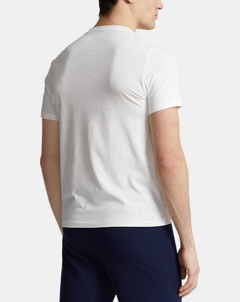 Ropa De Dormir Ralph Lauren Logo Cotton Jersey Sleep Hombre Blancos | OZDKFSY-68 - vista 4