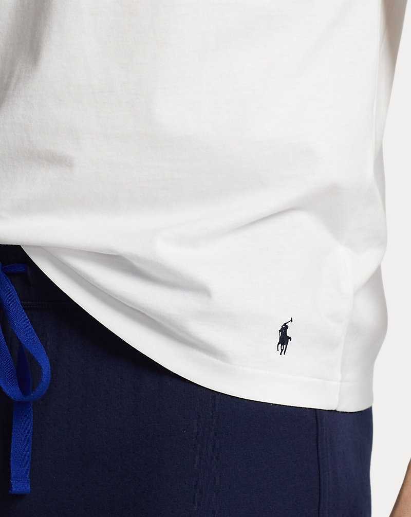 Ropa De Dormir Ralph Lauren Logo Cotton Jersey Sleep Hombre Blancos | OZDKFSY-68 - vista 5