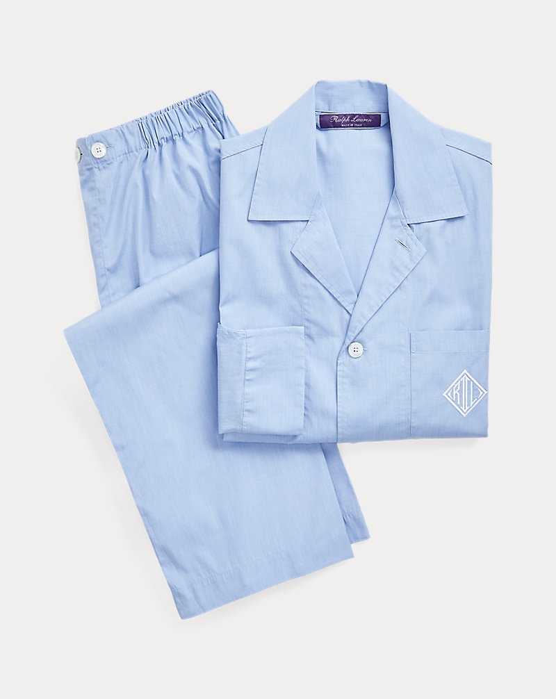 Ropa De Dormir Ralph Lauren Monogram Cotton Pyjama Set Hombre Azules | IVULZKH-67 - vista 2
