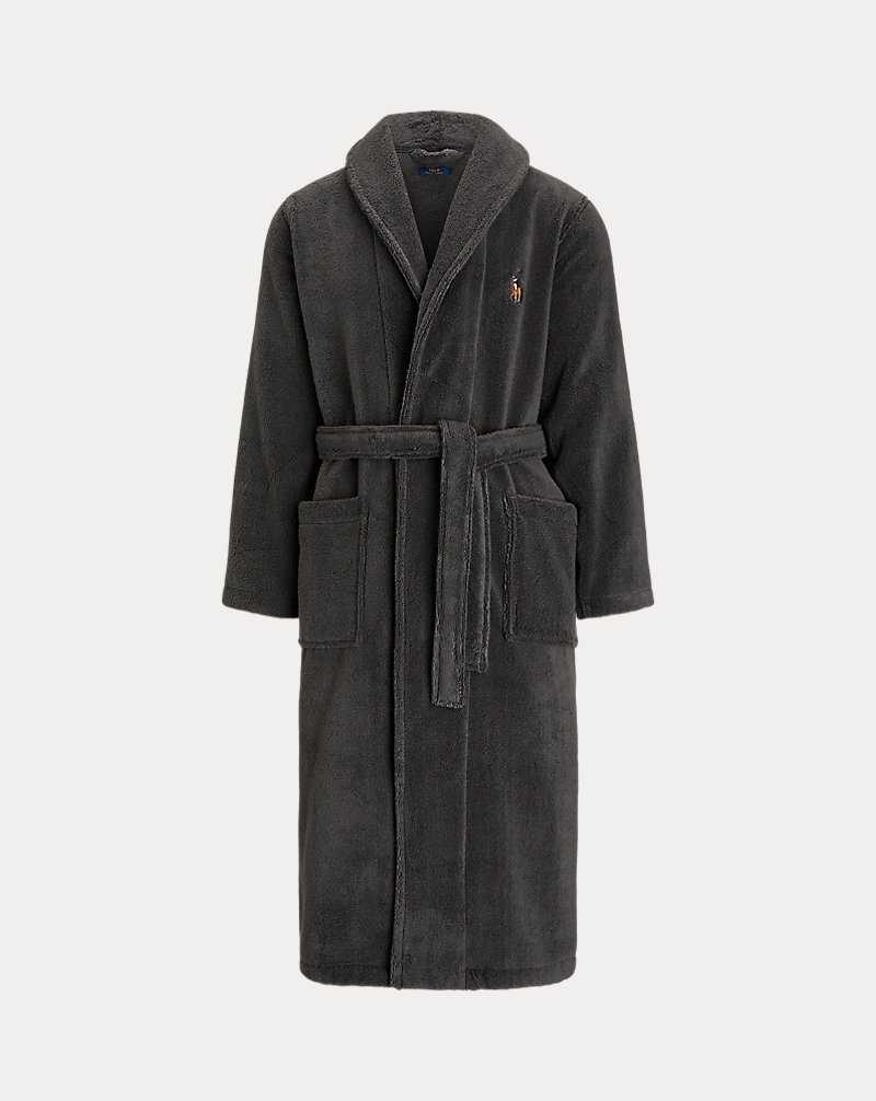 Ropa De Dormir Ralph Lauren Shawl-Collar Terry Robe Hombre Azules | SDEJKOW-10 - vista 1