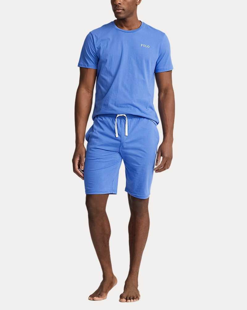 Ropa De Dormir Ralph Lauren Slim Cotton Jersey Sleep Hombre Azules | IJHUZQE-48 - vista 2