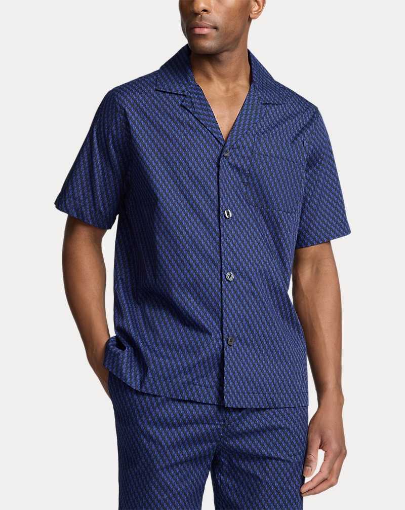 Ropa De Dormir Ralph Lauren Striped Cotton Pyjama Set Hombre Negros | ZABHIUJ-80 - vista 3