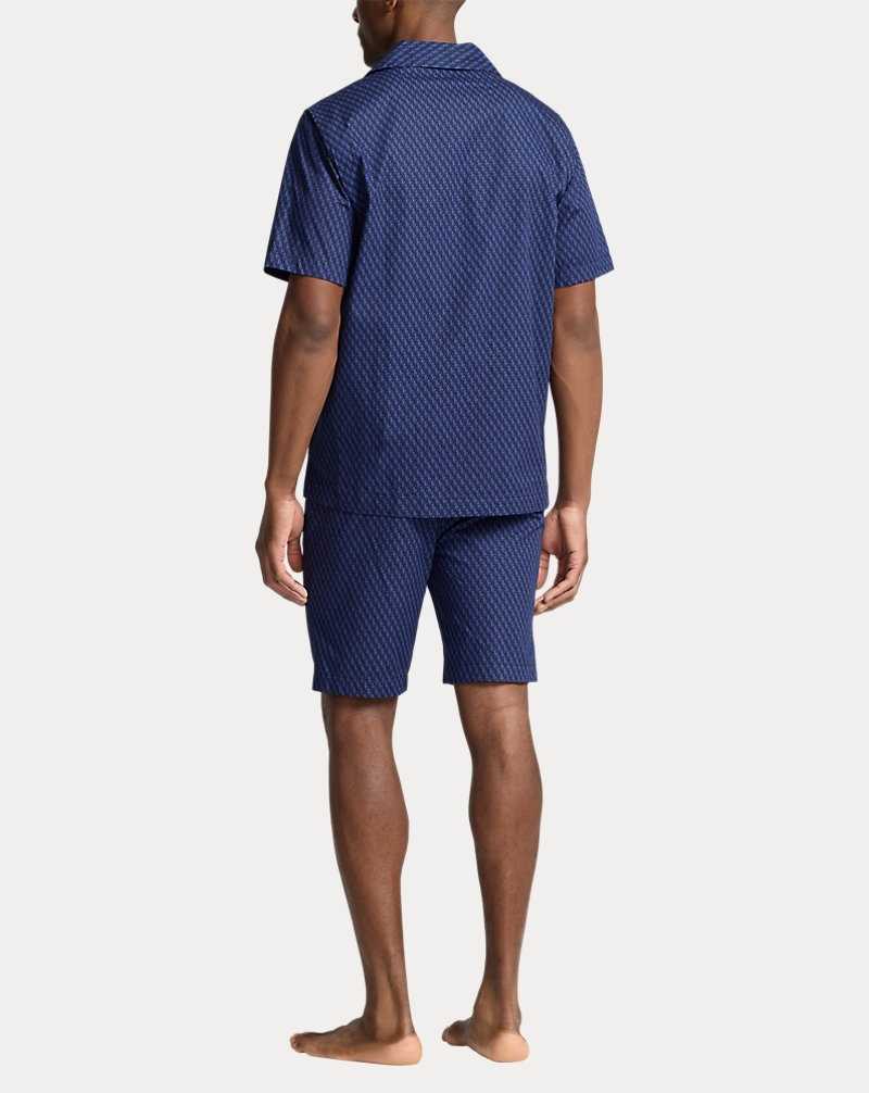 Ropa De Dormir Ralph Lauren Striped Cotton Pyjama Set Hombre Negros | ZABHIUJ-80 - vista 4