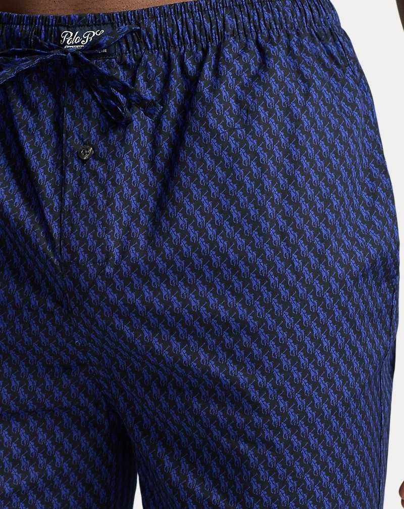 Ropa De Dormir Ralph Lauren Striped Cotton Pyjama Set Hombre Negros | ZABHIUJ-80 - vista 5