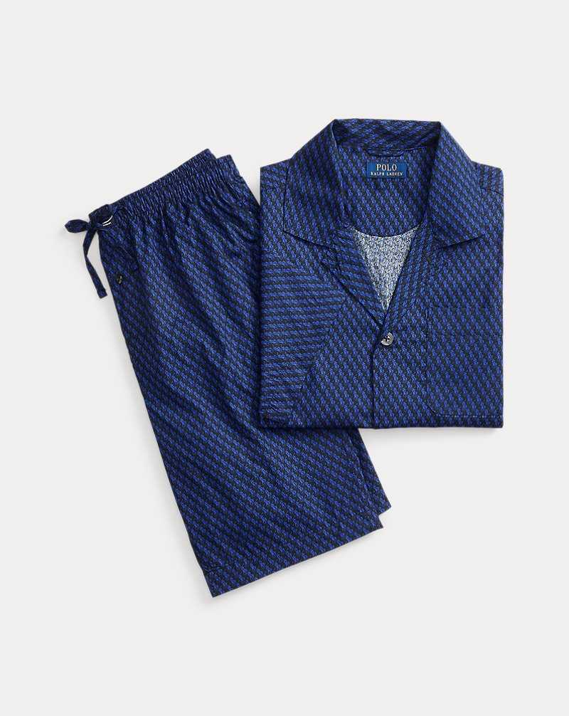 Ropa De Dormir Ralph Lauren Striped Cotton Pyjama Set Hombre Negros | ZABHIUJ-80 - vista 1
