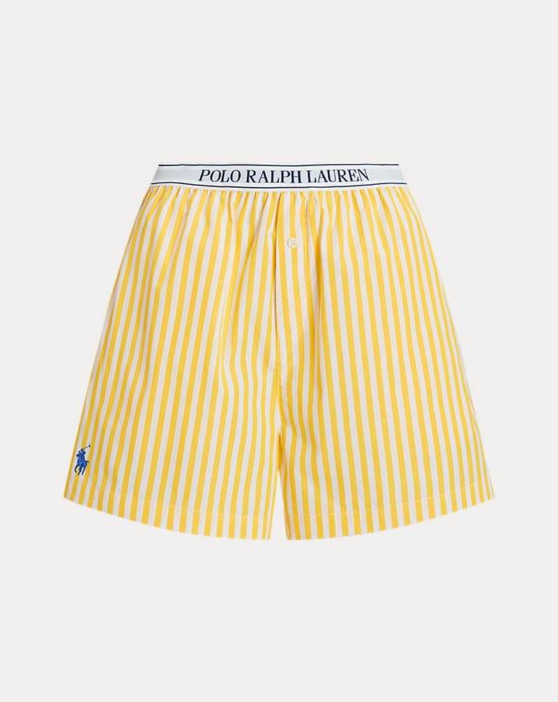 Ropa De Dormir Ralph Lauren Striped Cotton Boxer Mujer Azules | WBSCIUY-23 - vista 2