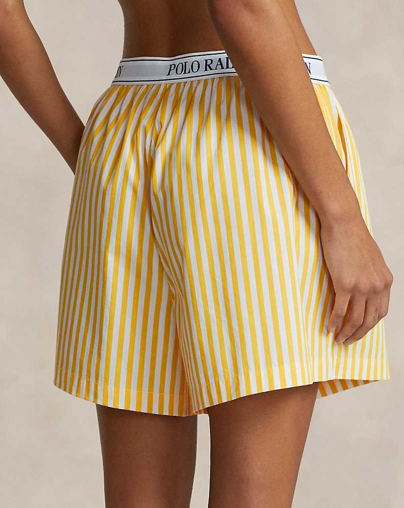 Ropa De Dormir Ralph Lauren Striped Cotton Boxer Mujer Azules | WBSCIUY-23 - vista 4