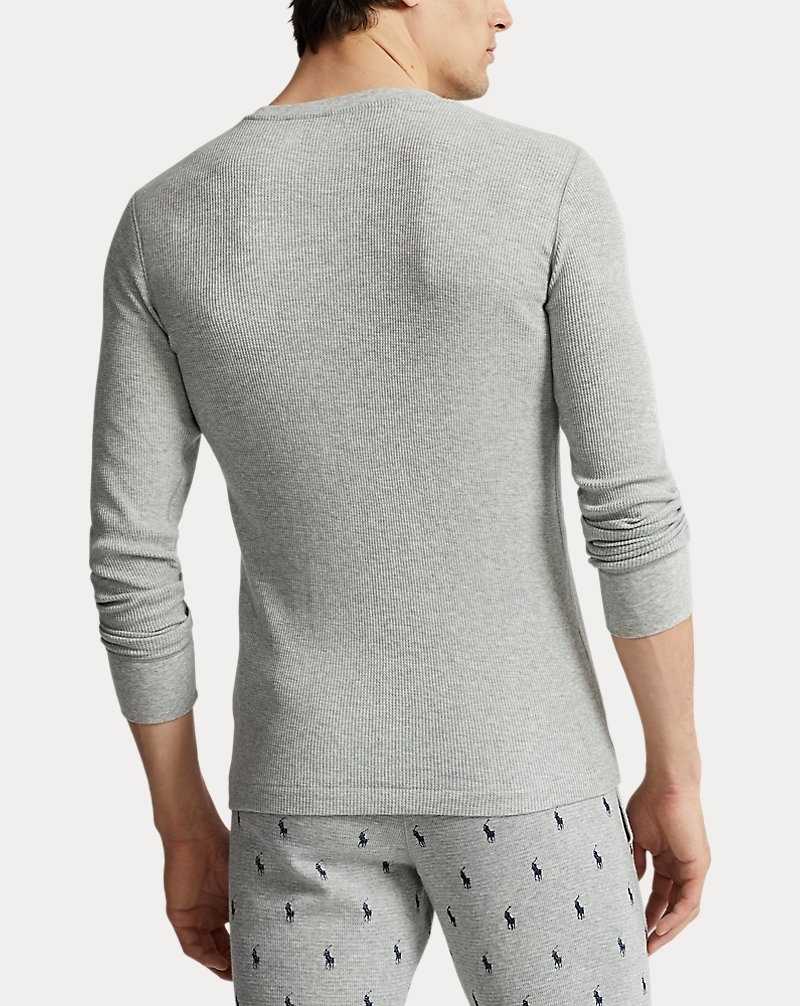 Ropa De Dormir Ralph Lauren Waffle-Knit Crewneck Sleep Hombre Andover Heather | WYOPLVC-68 - vista 4