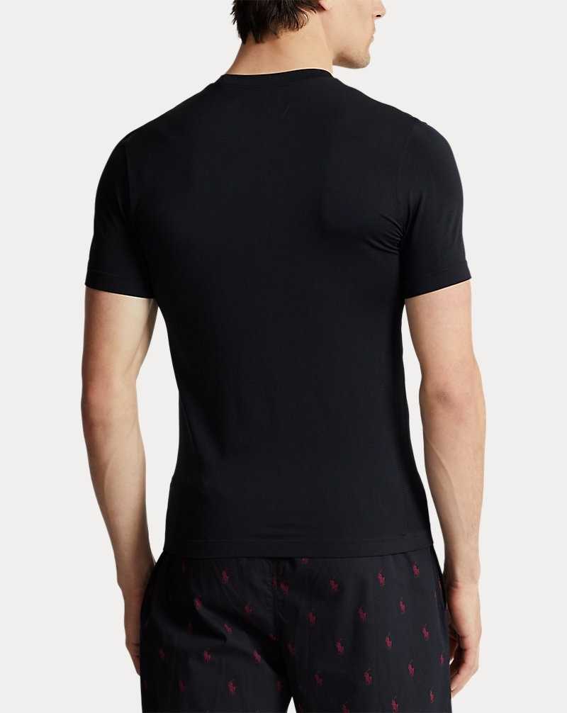 Ropa De Dormir Ralph Lauren Wicking Stretch Crewneck Undershirt Hombre Negros | CUYMBDA-75 - vista 4