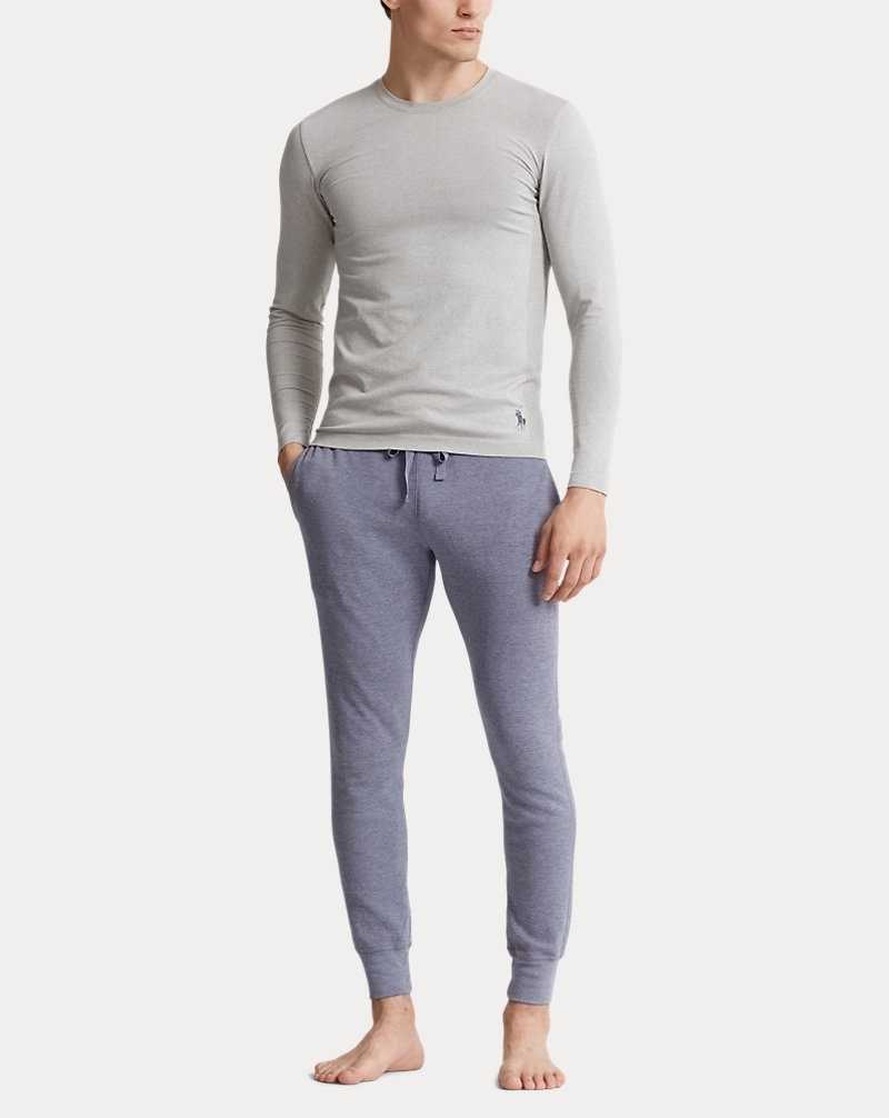 Ropa De Dormir Ralph Lauren Wicking Stretch Crewneck Undershirt Hombre Azules | XZDHKWG-93 - vista 2