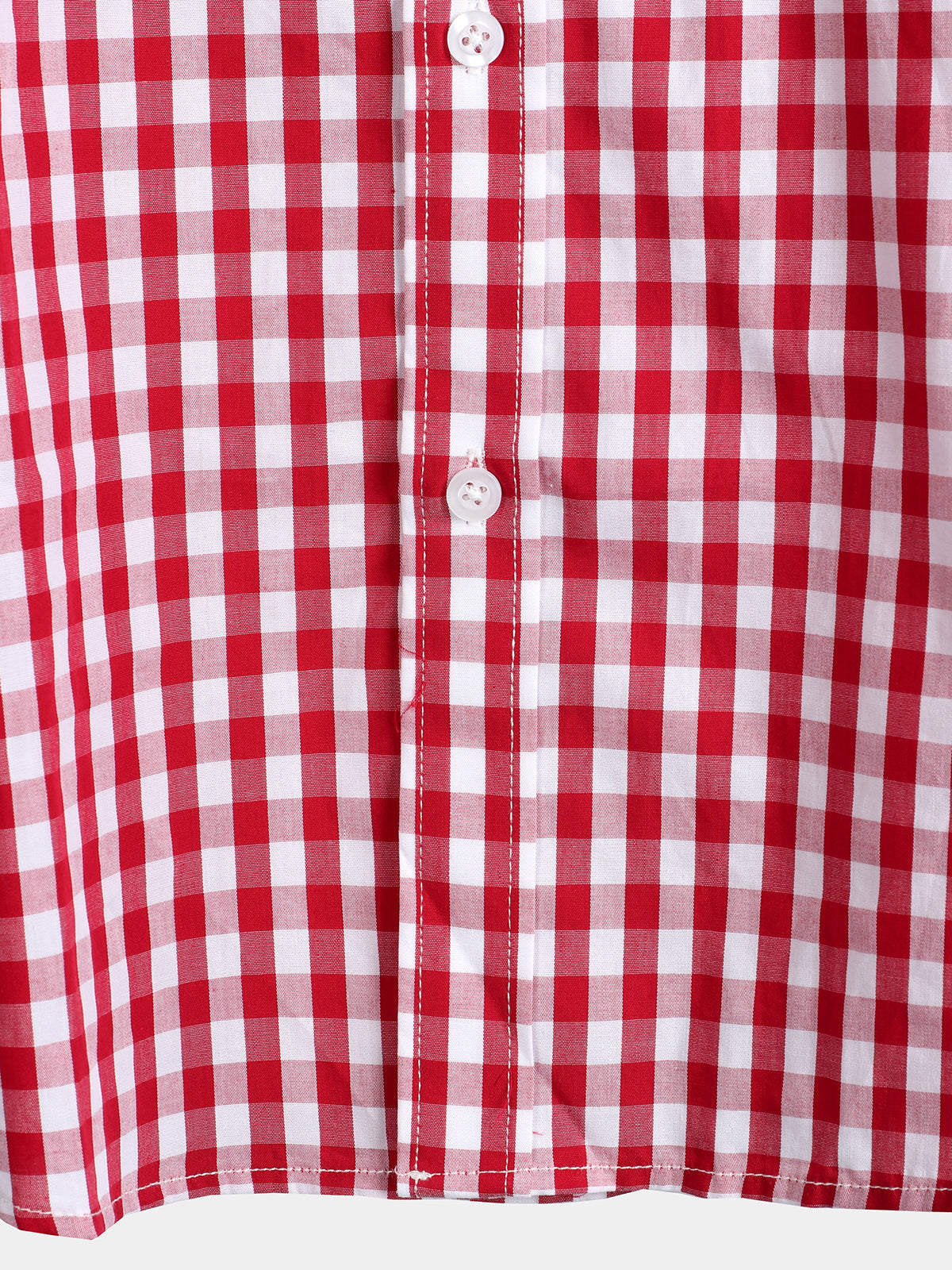 Camisa a cuadros de algodón casual de color sólido Pocket Summer Holiday Button Up de manga corta para hombre
