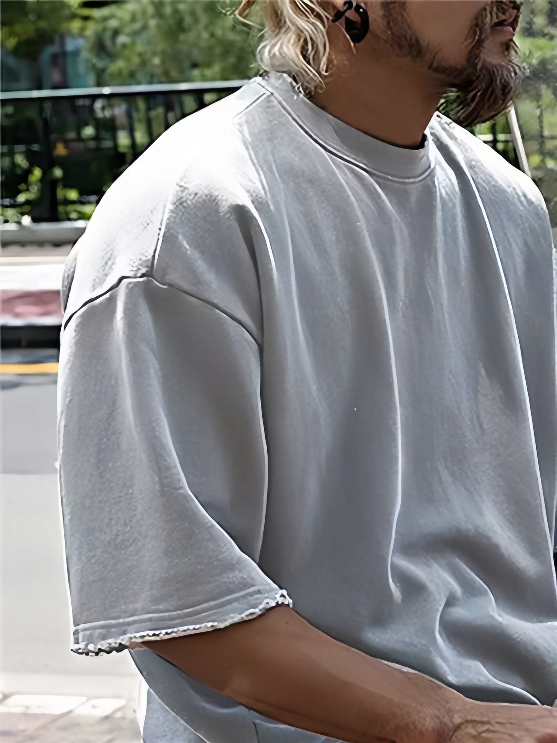 Casual holgado Fit Solid Sports Sets