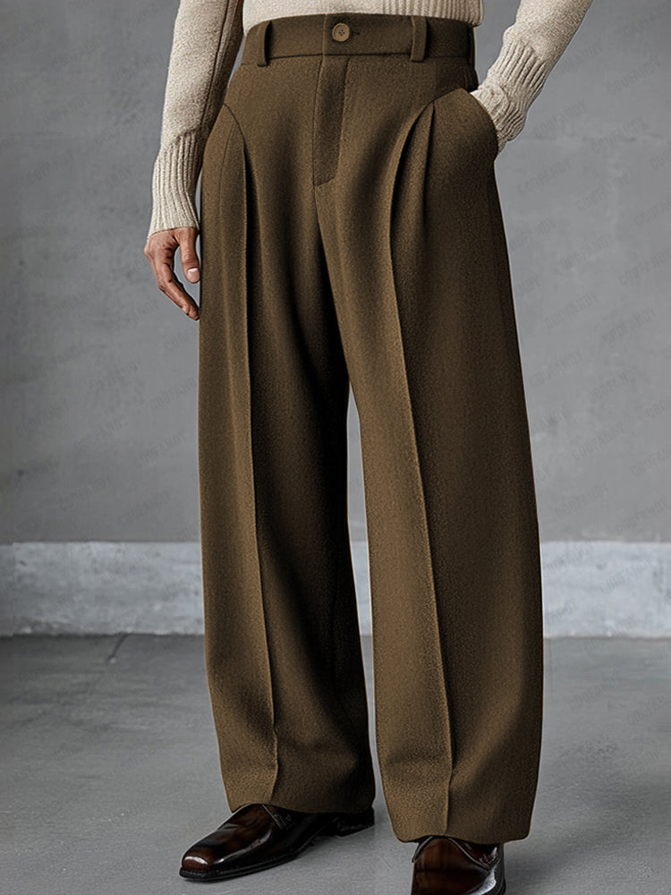 Pantalón Premium Essential Wide-Leg