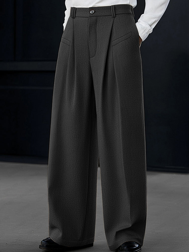 Pantalón casual Pleated Wide-Leg