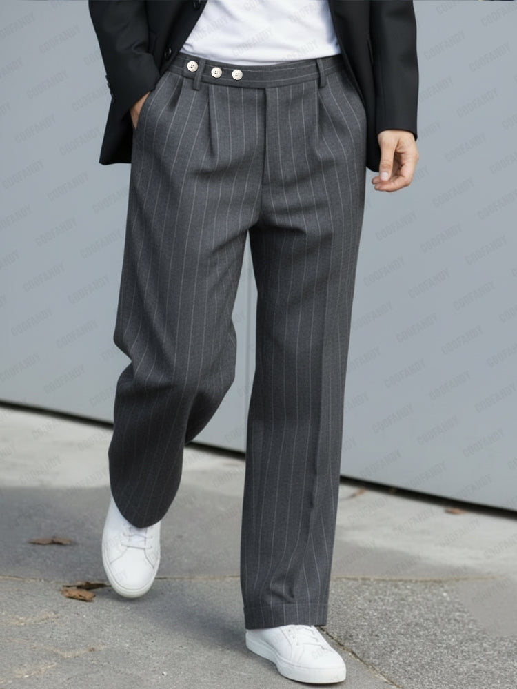 Pantalón casual Pleated Pinrayas