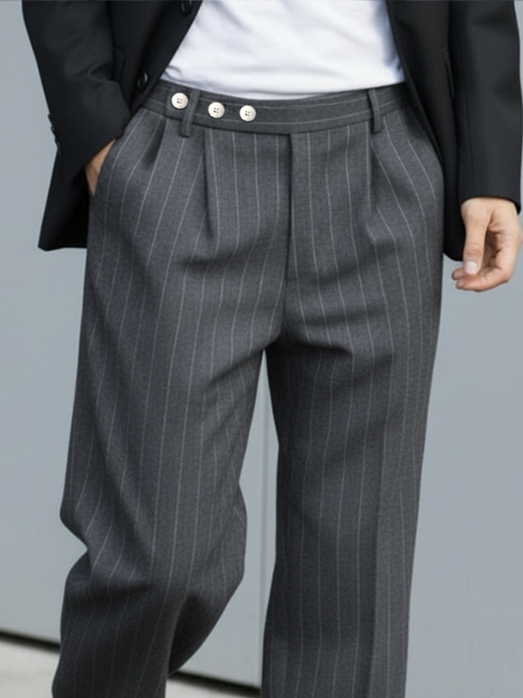 Pantalón casual Pleated Pinrayas