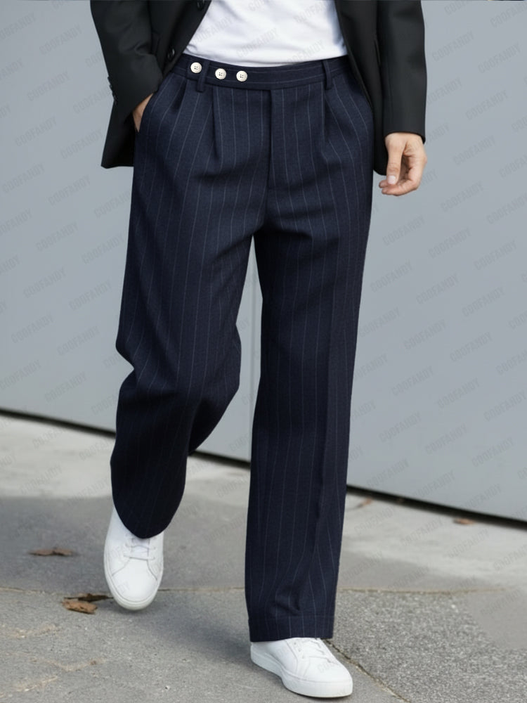 Pantalón casual Pleated Pinrayas