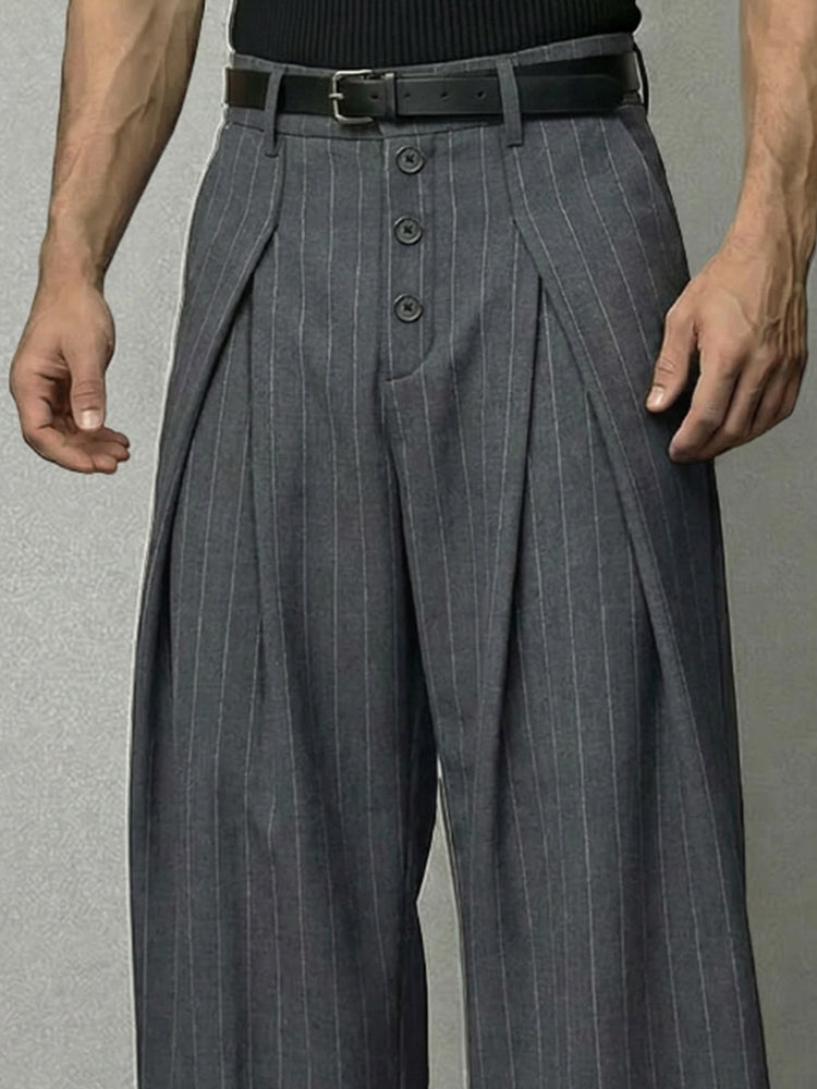 Pantalón Essentail rayas Wide-Leg