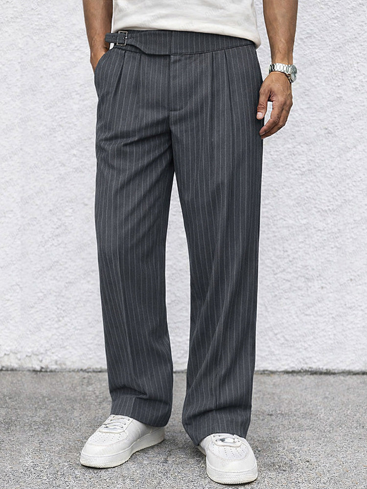 Pantalón Smart casual rayas Straight Leg