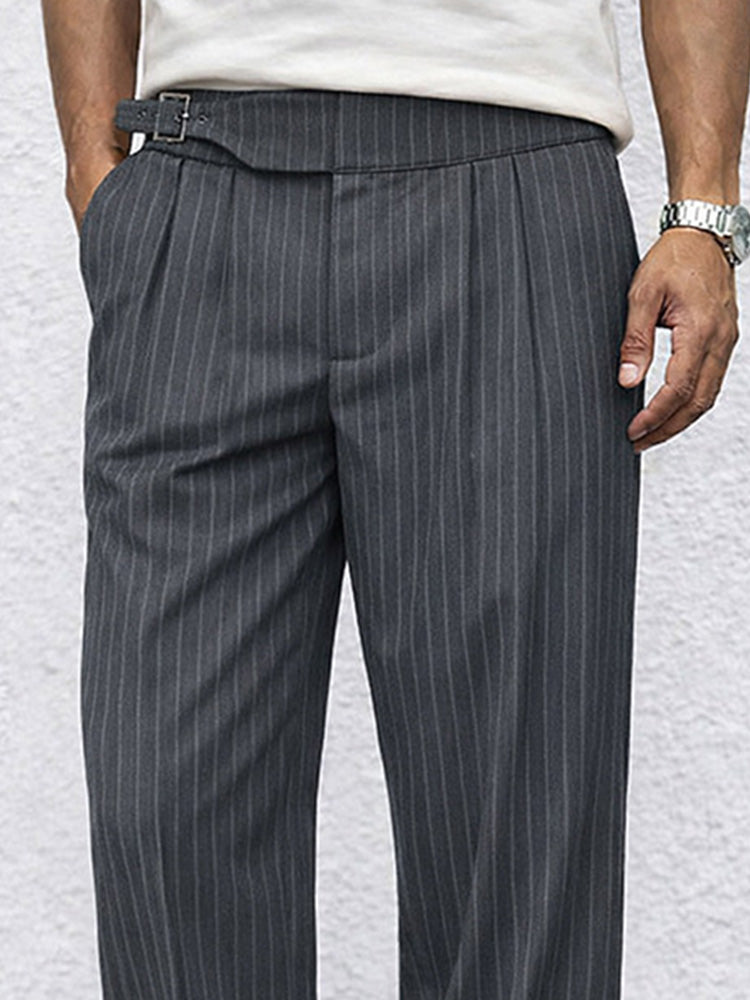 Pantalón Smart casual rayas Straight Leg