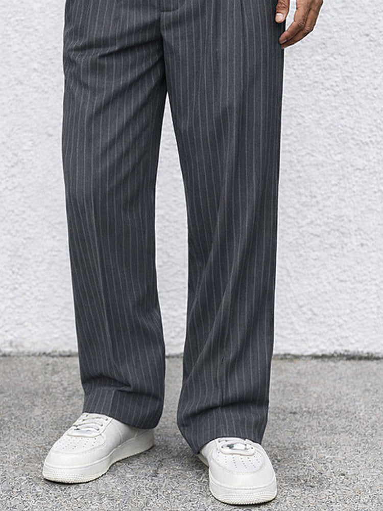 Pantalón Smart casual rayas Straight Leg