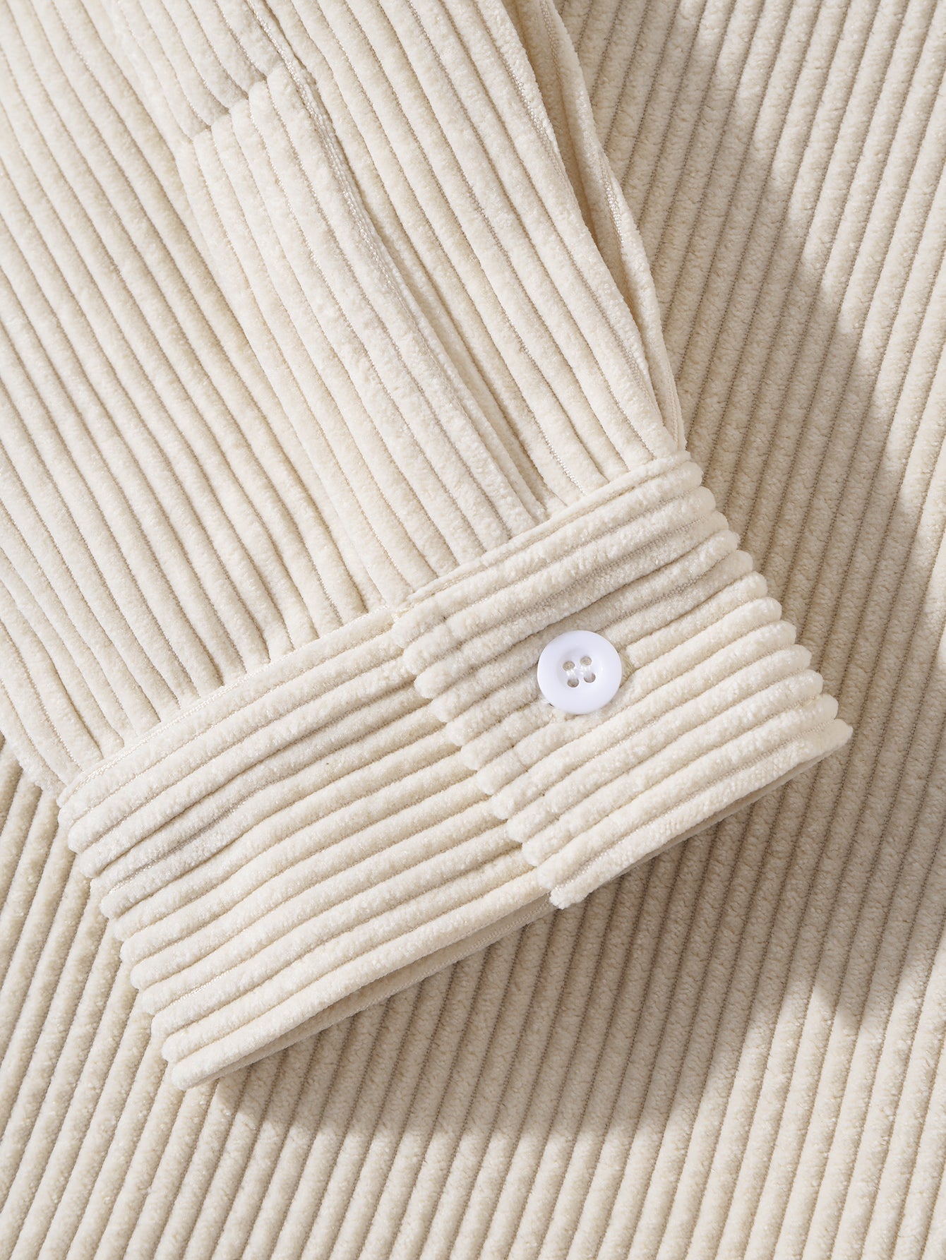 Camisa de manga larga Corduroy Revere Collar