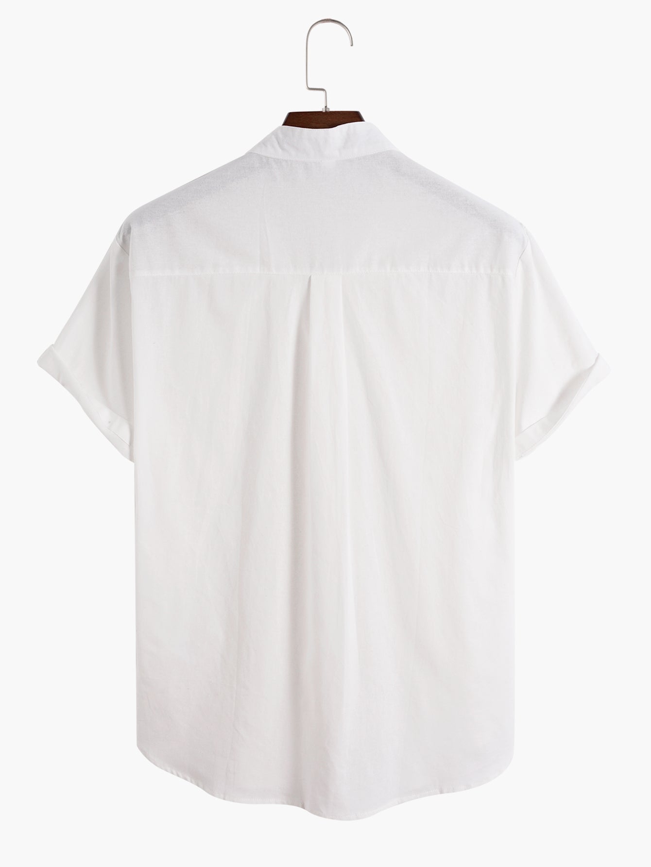 De lino Look transpirable de manga corta Basic camisas
