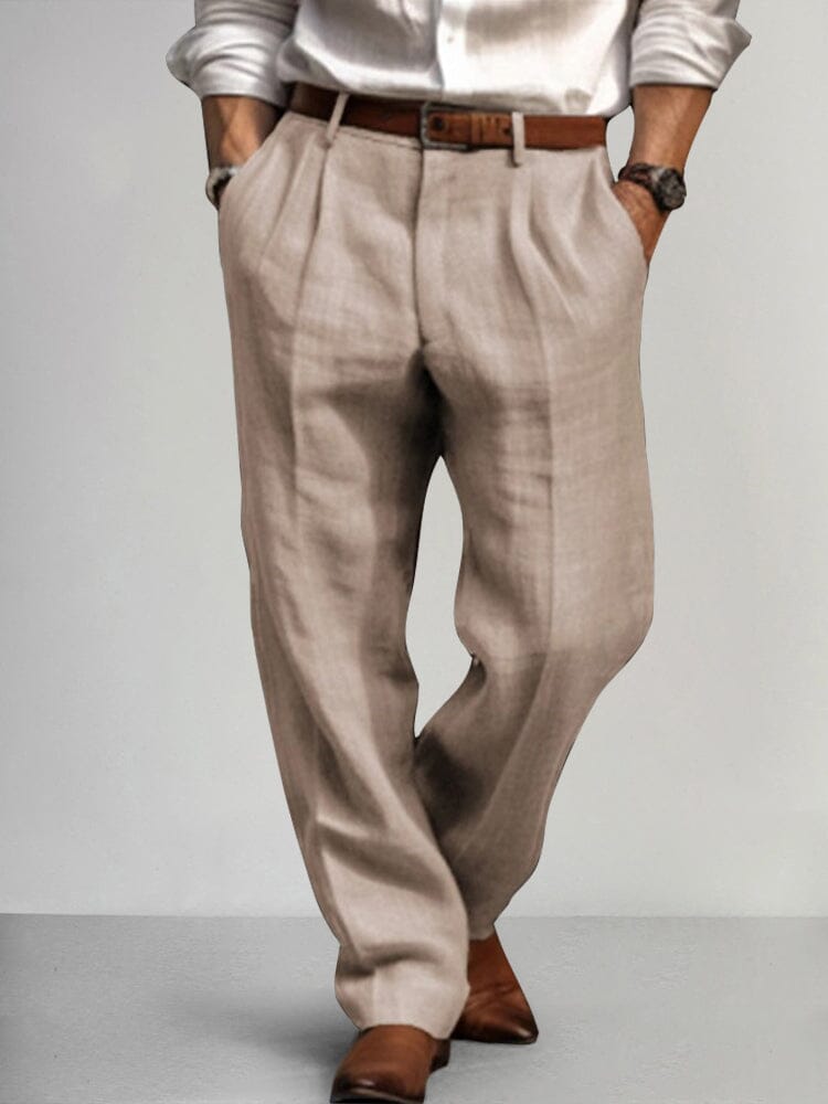 Pantalón Premium de algodón de lino Relax