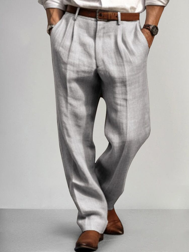 Pantalón Premium de algodón de lino Relax