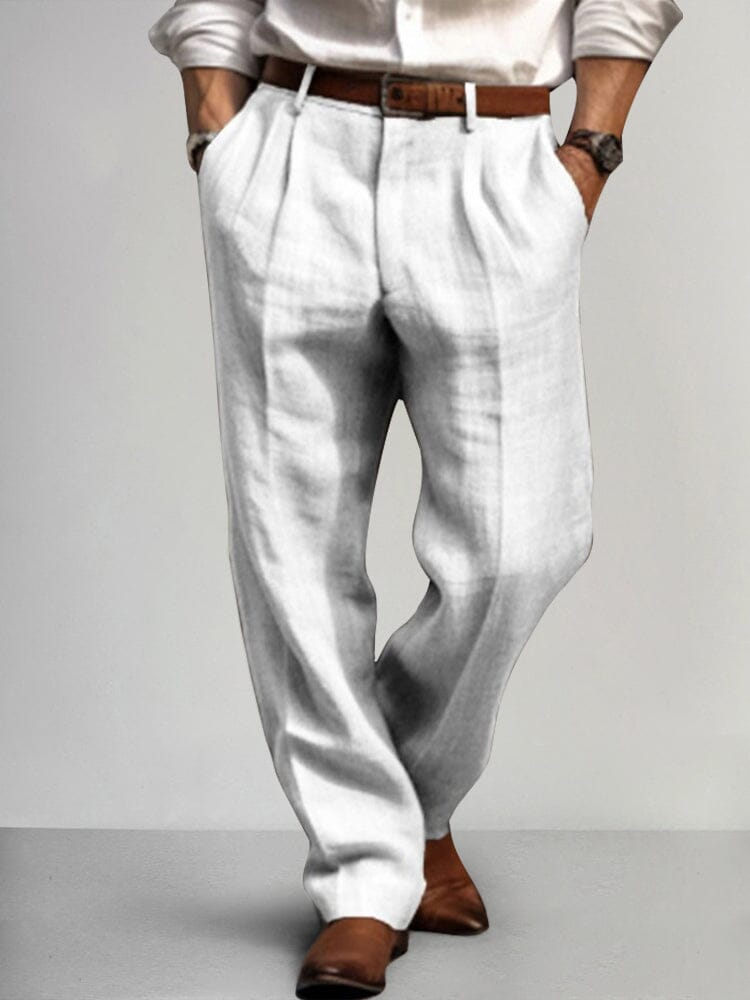 Pantalón Premium de algodón de lino Relax