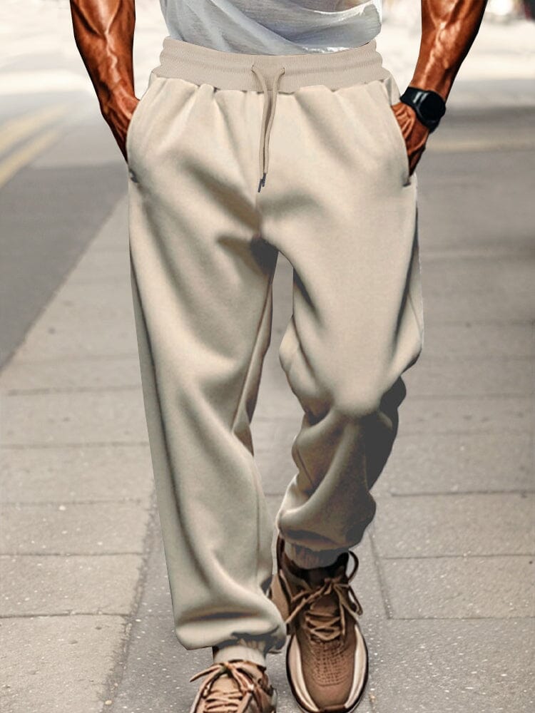 Casual Fleece Lined Sweatpantalón
