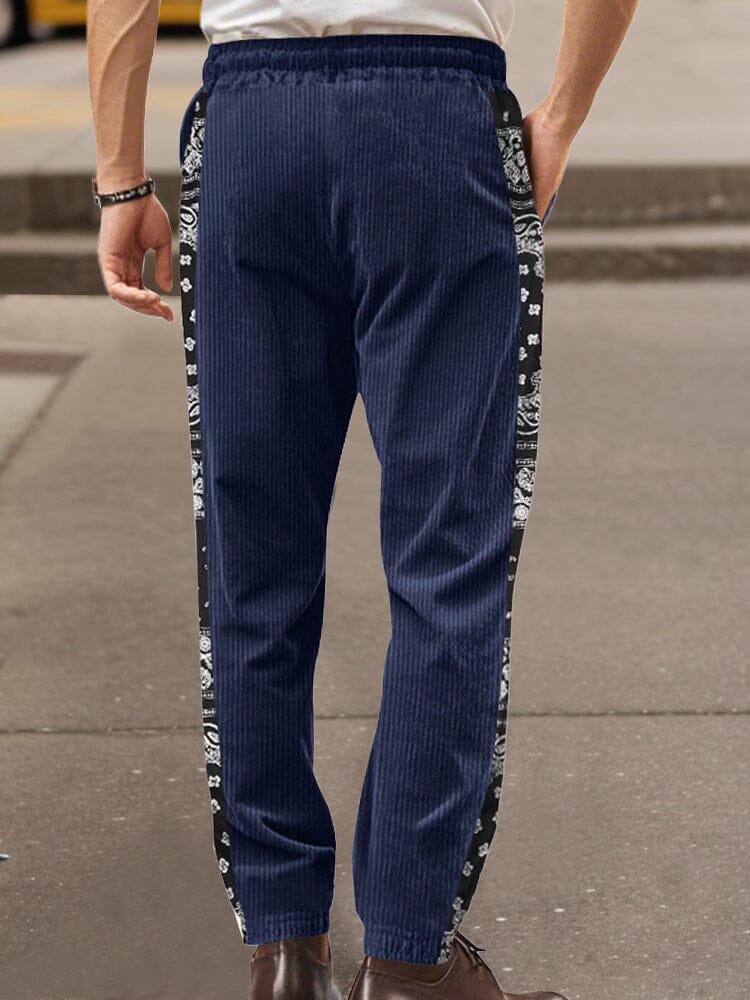Pantalón elegante Paisley Side Corduroy Jogger