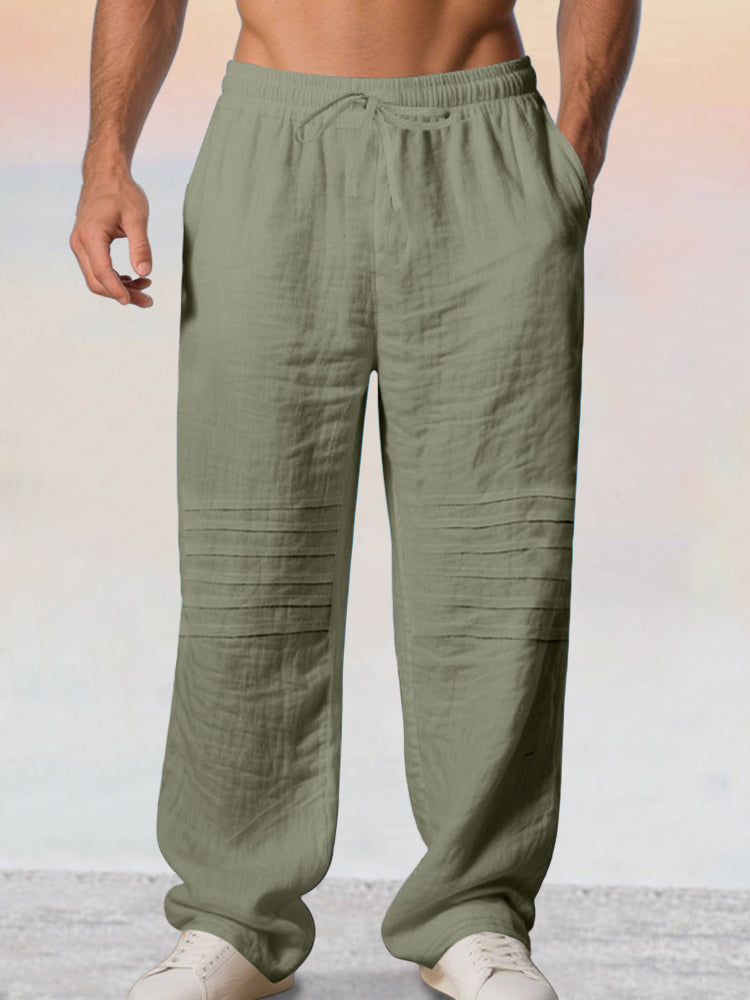 Pantalón casual 100% de algodón Drawstring Waist