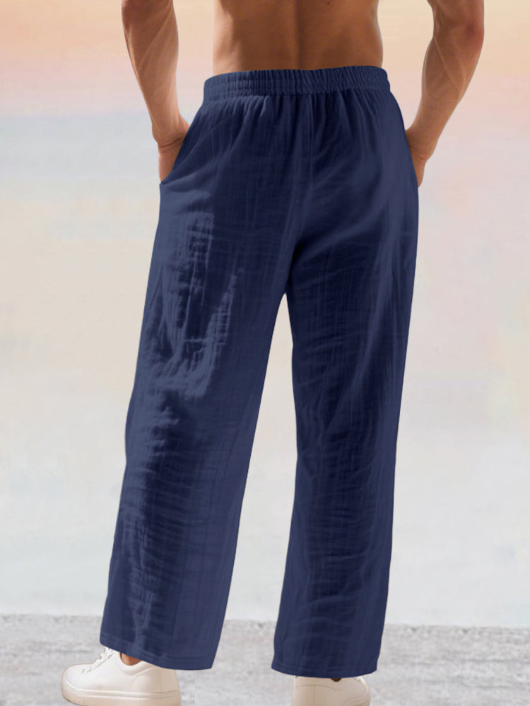 Pantalón casual 100% de algodón Drawstring Waist