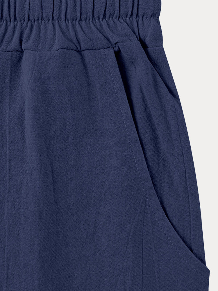 Pantalón casual 100% de algodón Drawstring Waist