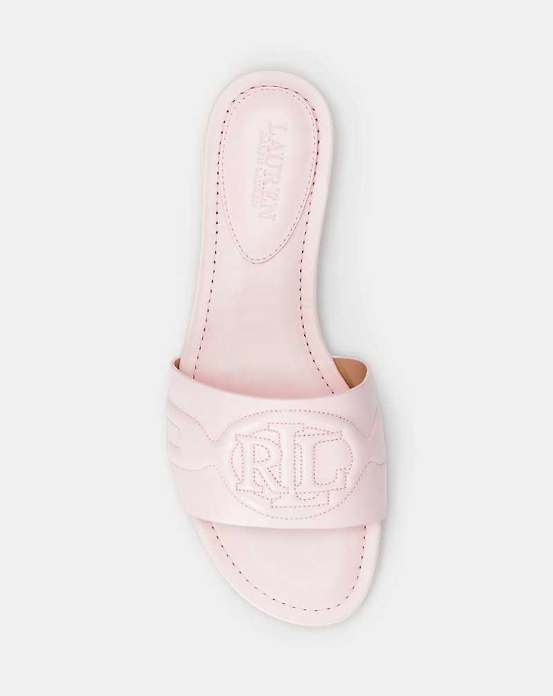 Sandalias Ralph Lauren Alegra III Nappa Leather Mujer Rosas | FTCZEMB-40 - vista 4