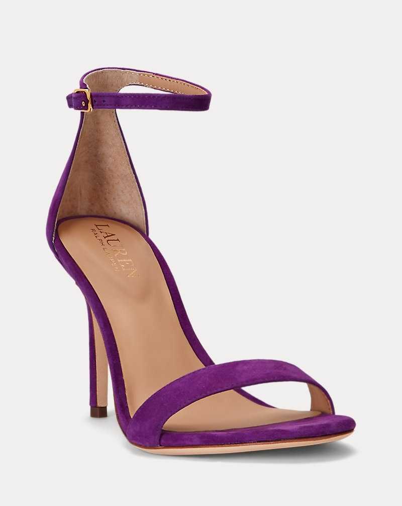 Sandalias Ralph Lauren Allie Suede Mujer Morados | EBLCRAP-54 - vista 2