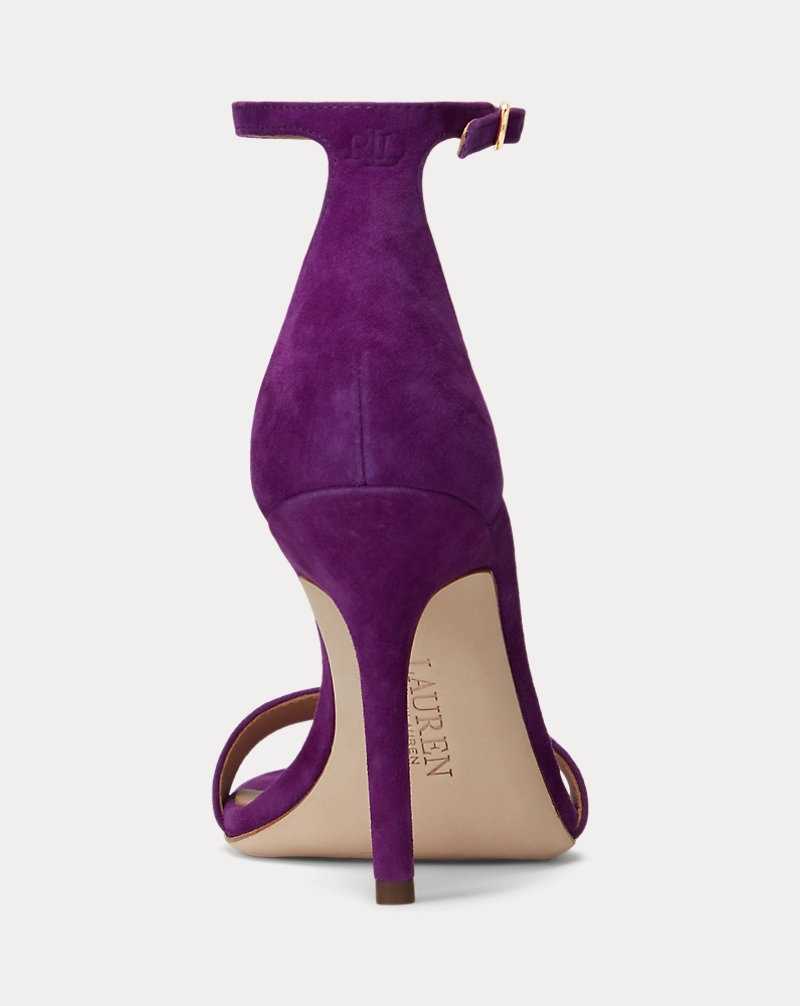 Sandalias Ralph Lauren Allie Suede Mujer Morados | EBLCRAP-54 - vista 3