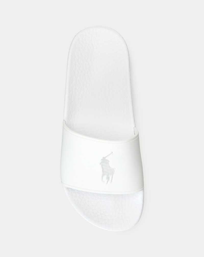 Sandalias Ralph Lauren Big Pony Mujer Blancos | IVZWRTS-80 - vista 4