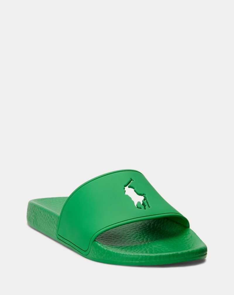 Sandalias Ralph Lauren Big Pony Mujer Bright Clover | JGVNKDM-25 - vista 2