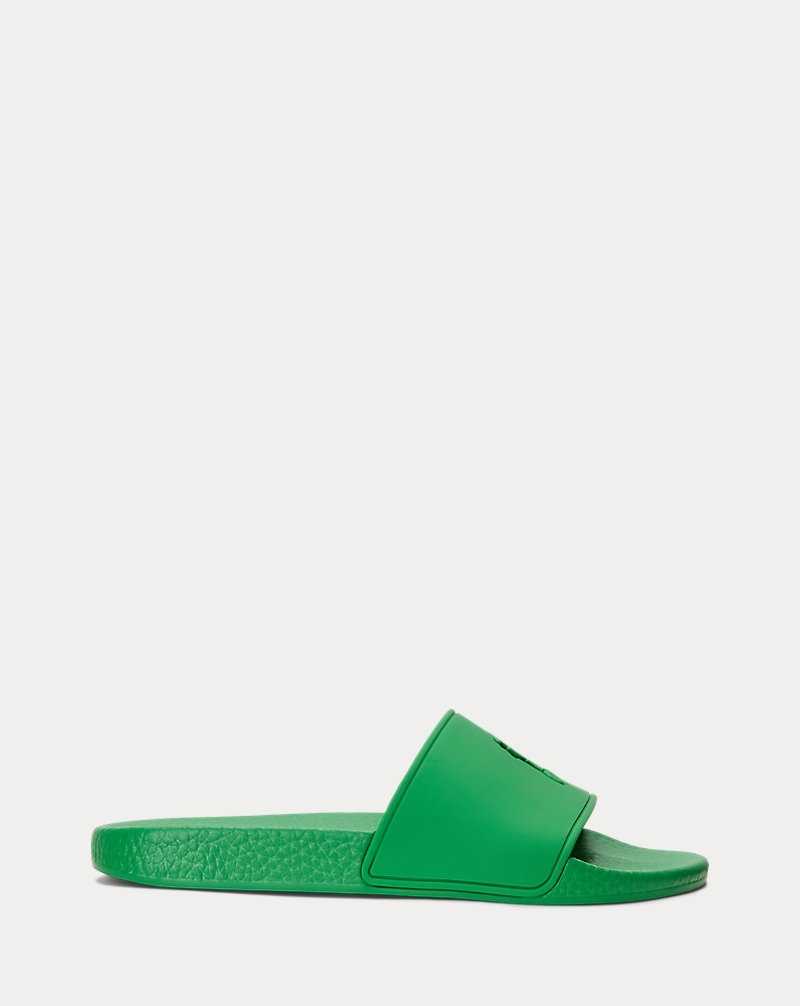 Sandalias Ralph Lauren Big Pony Mujer Bright Clover | JGVNKDM-25 - vista 1