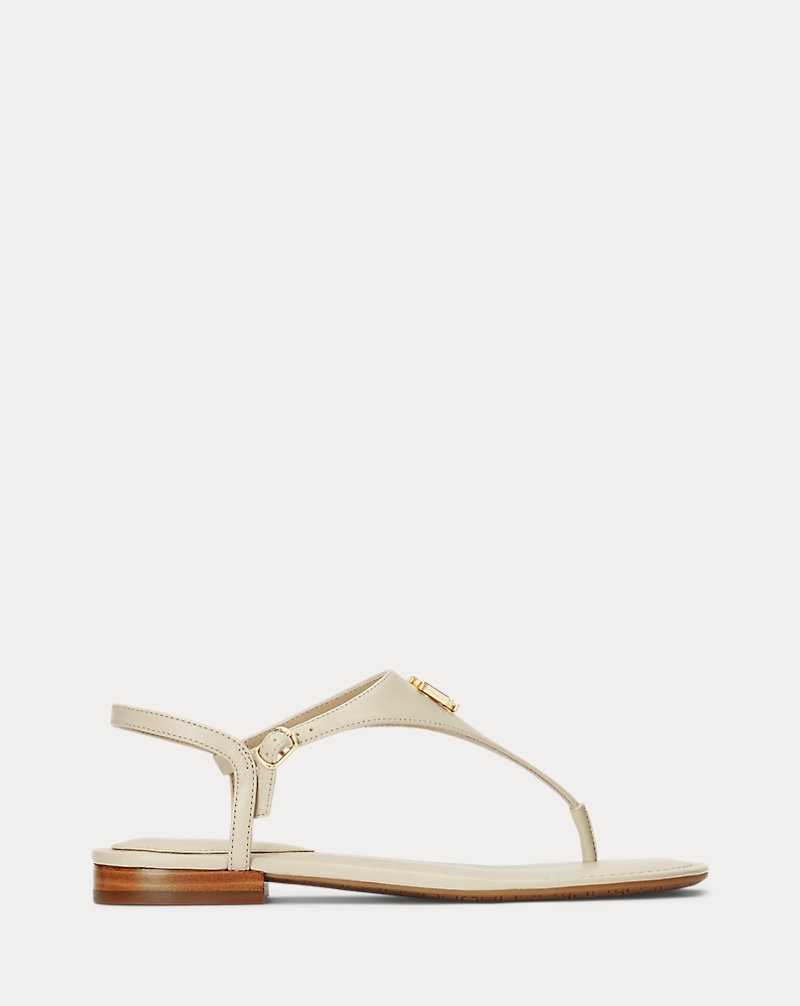 Sandalias Ralph Lauren Ellington Nappa Leather Mujer Explorer Sand | PTWXQNE-35 - vista 1