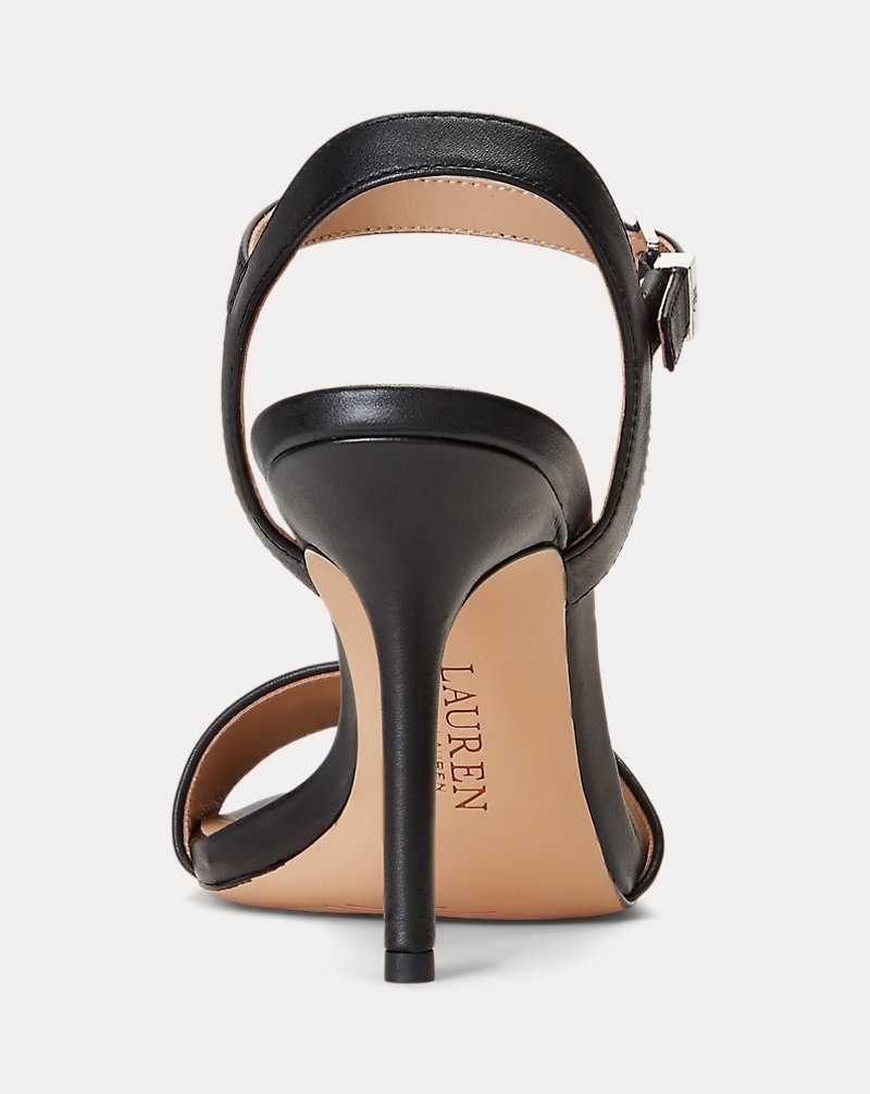 Sandalias Ralph Lauren Gwen Houndstooth Woven Mujer Houndstooth Cream/Black | VPIMCNH-30 - vista 3