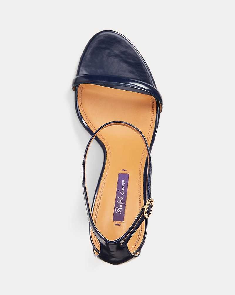Sandalias Ralph Lauren Krystina Spazzolato Mujer Azul Marino | VXNCAIT-60 - vista 4