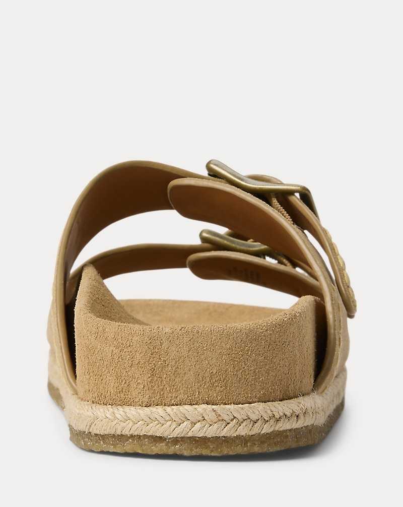 Sandalias Ralph Lauren Turbach Suede Hombre Milkshake | VNIMEYO-36 - vista 3