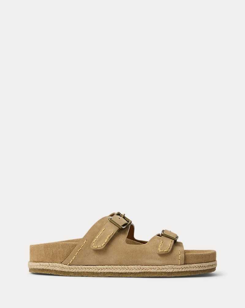 Sandalias Ralph Lauren Turbach Suede Hombre Milkshake | VNIMEYO-36 - vista 1