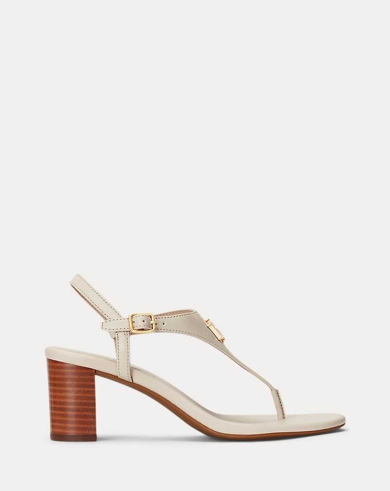Sandalias Ralph Lauren Westcott II Nappa Leather Mujer Explorer Sand | CKVSAMQ-05 - vista 1