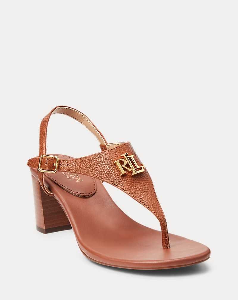 Sandalias Ralph Lauren Westcott II Tumbled Leather Mujer Azules | FBZGVMO-69 - vista 2